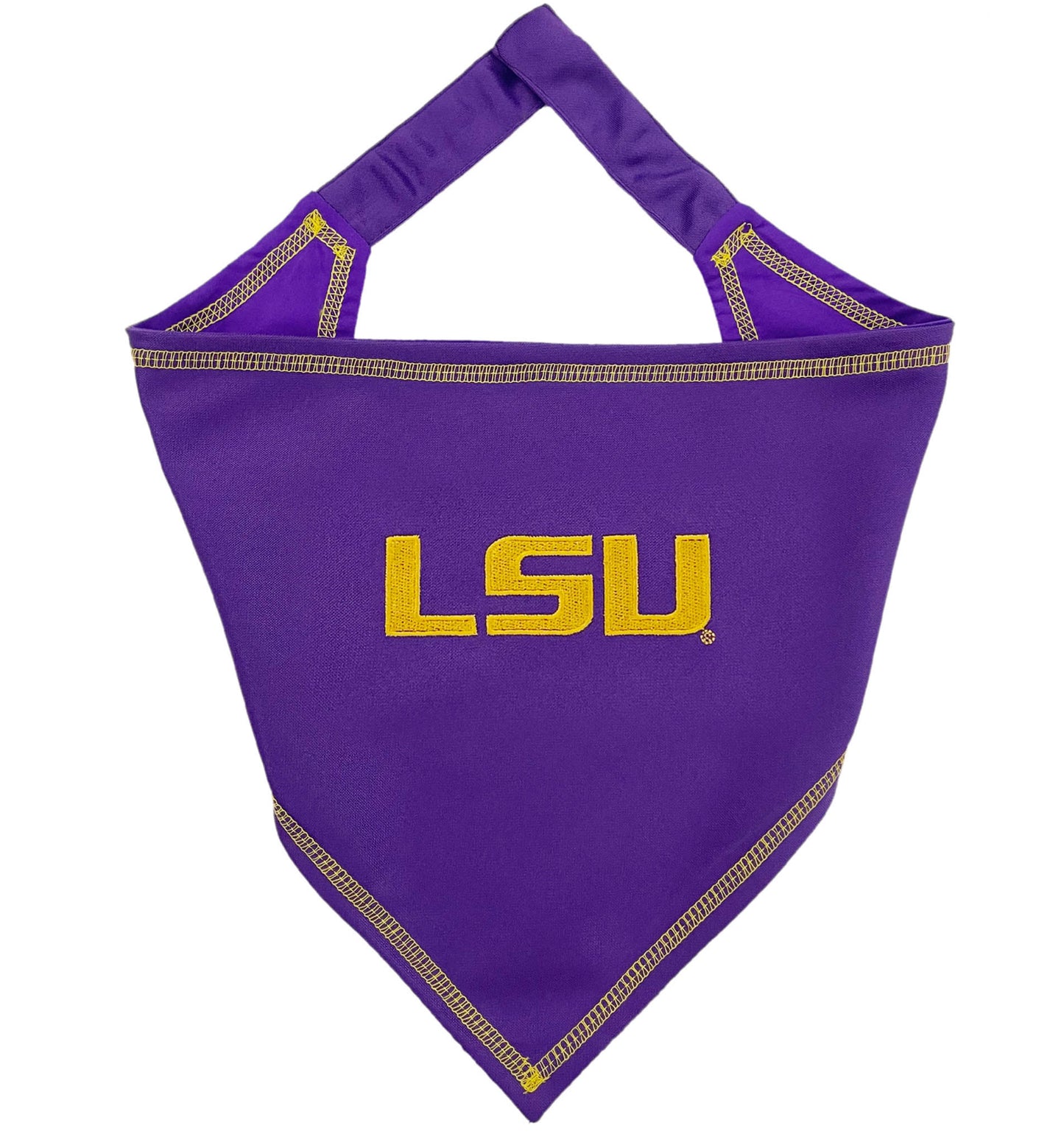 Pets First- LSU Tie On Bandana