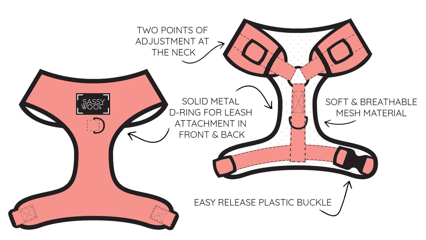 SASSY WOOF- Dog Harness - Reflection