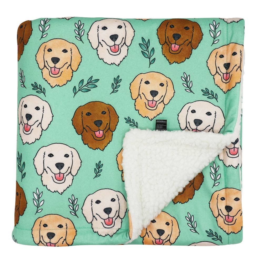 SASSY WOOF- Dog Blanket - Glam Goldens