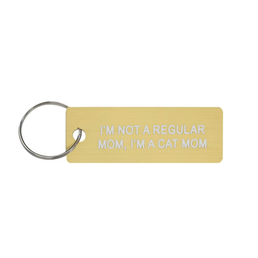 About Face Designs- Cat Mom Keychain