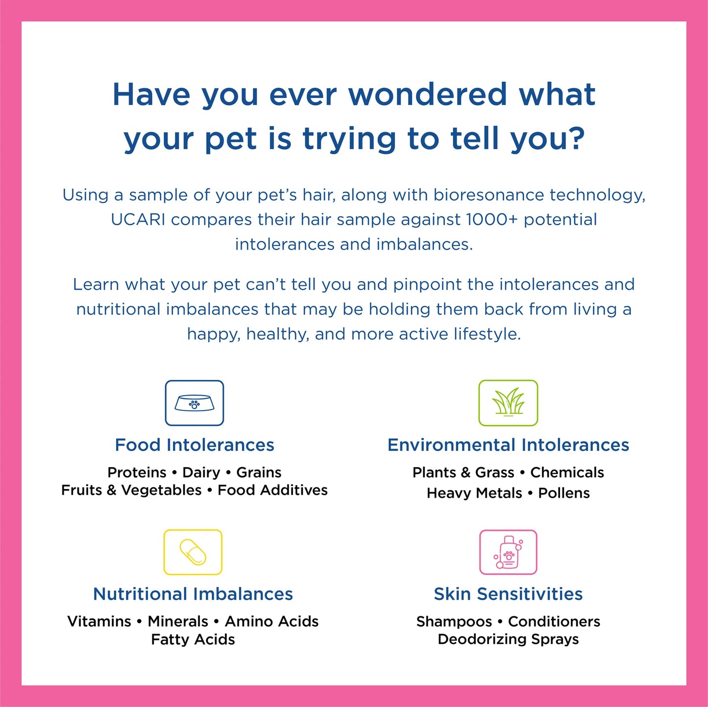 UCARI- Intolerance Testing Kit For Pet