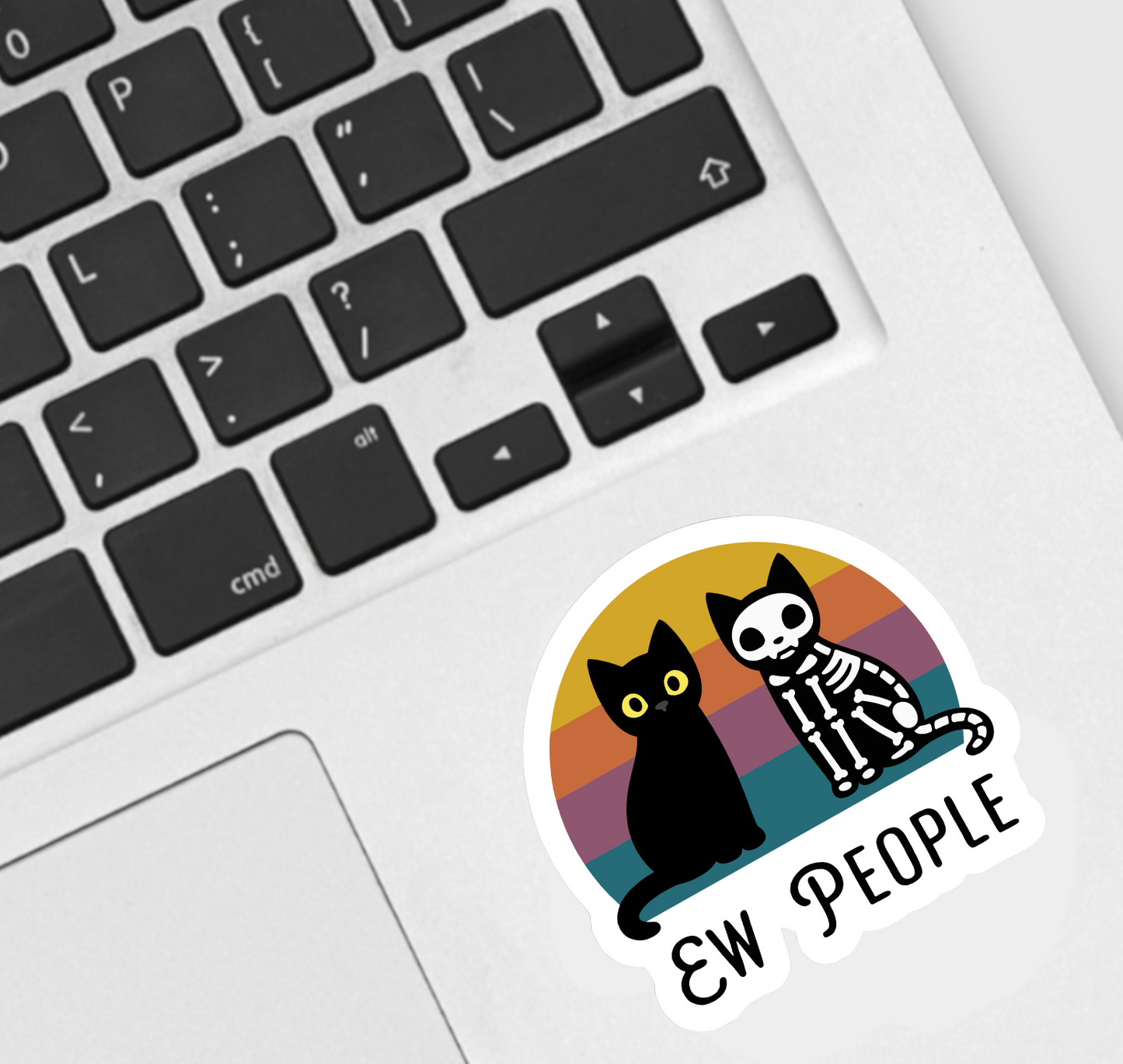 Ace the Pitmatian Co- Sticker - Cat Ew People