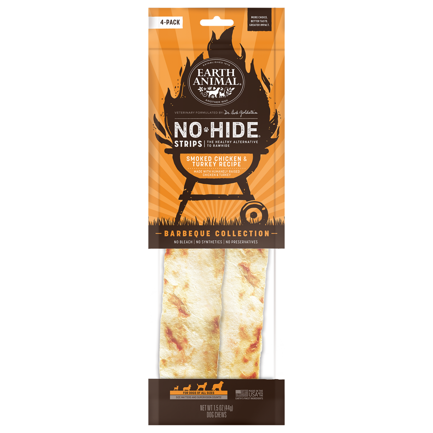 Earth Animal- No Hide Strips - 4 Pack