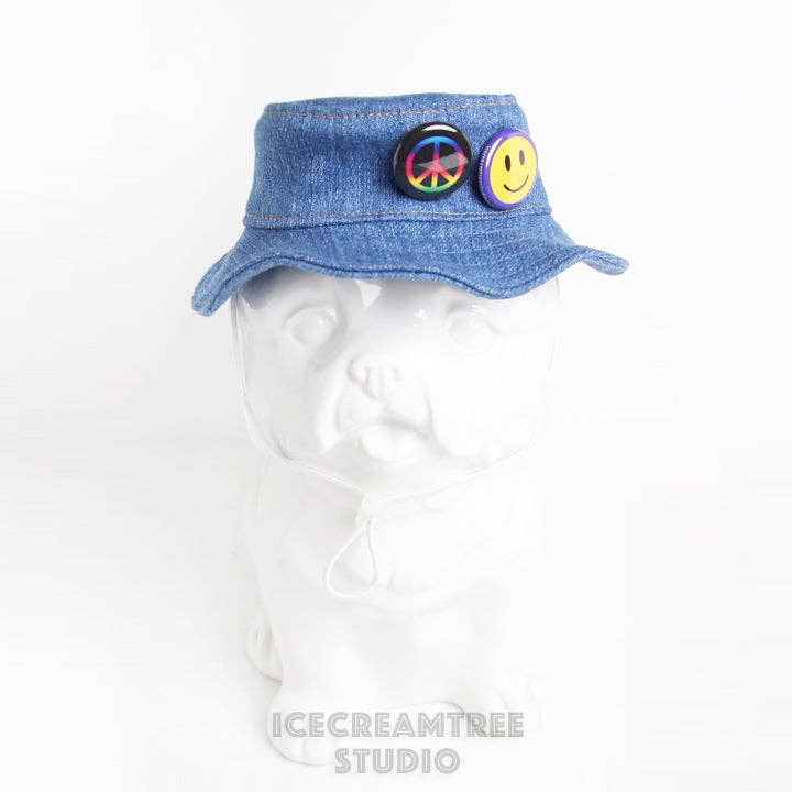 Icecreamtree Studio- Denim Bucket Hat - Pet Hat
