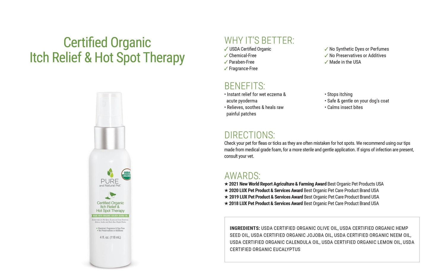 Pure and Natural Pet- Hot Spot Oil