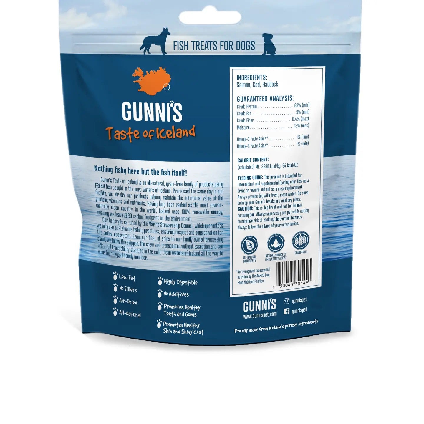 Gunni's- Dog Treats - Salmon Wafers