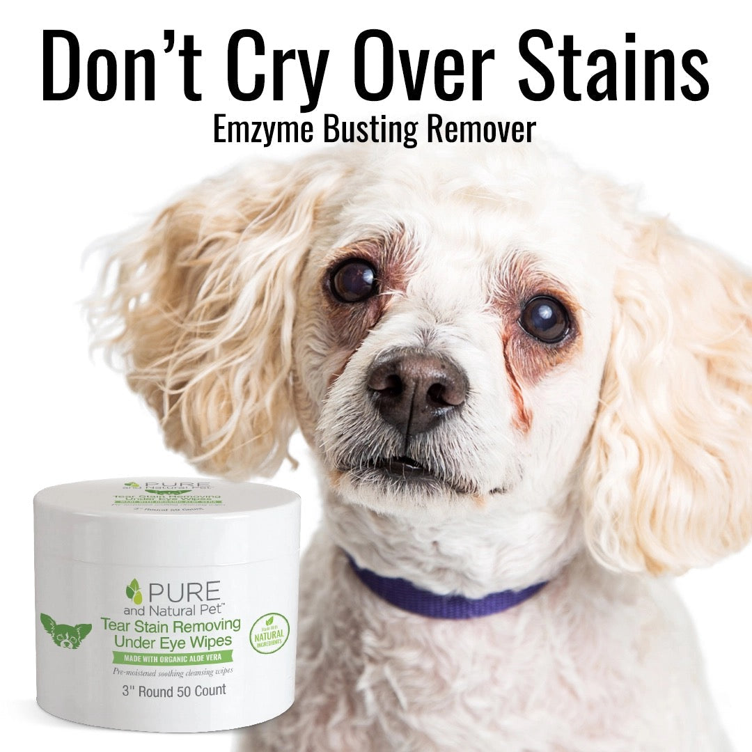 Pure and Natural Pet- Tear Stain Removing Wipes