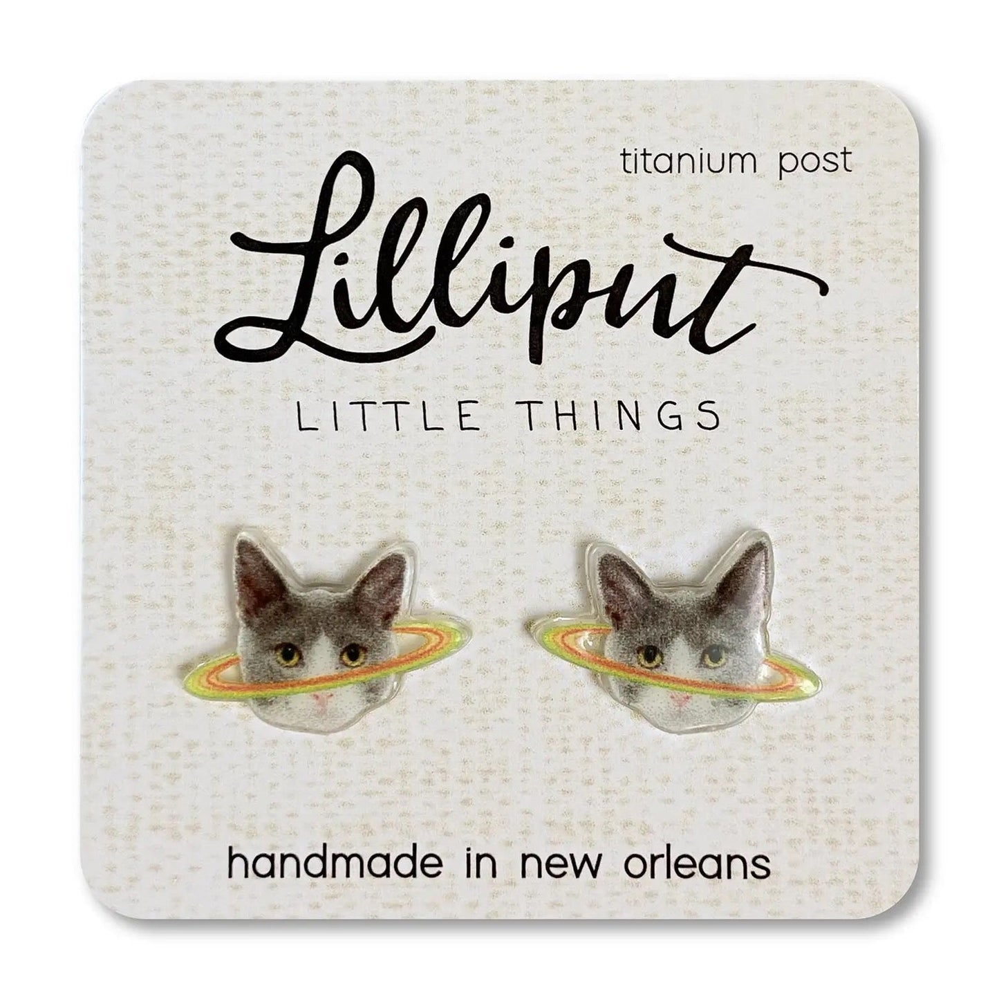 Lilliput Little Things- Caturn Earrings