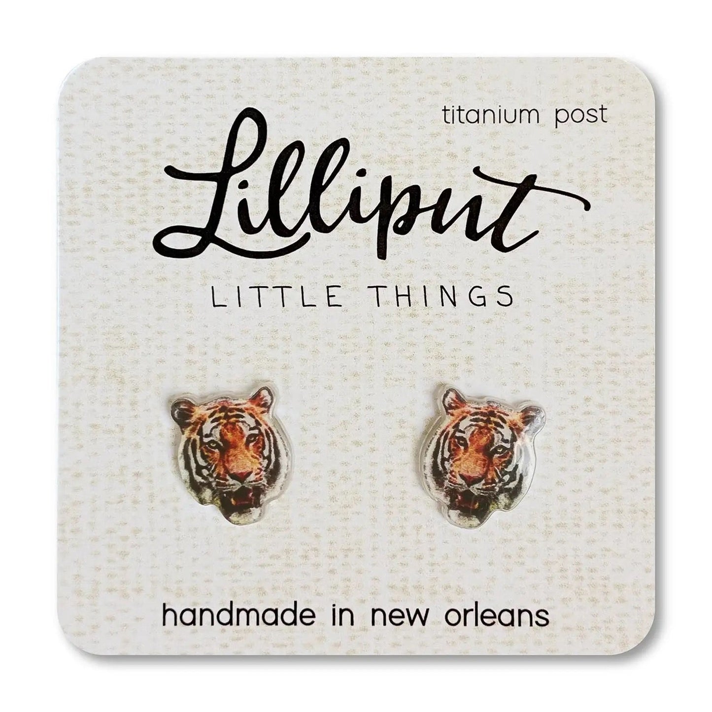 Lilliput Little Things- Tiger Earrings