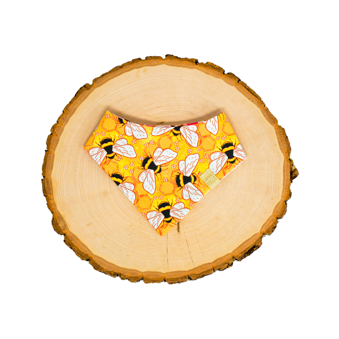 Everything Doggo- Bandana - Tie On - Honey Bees