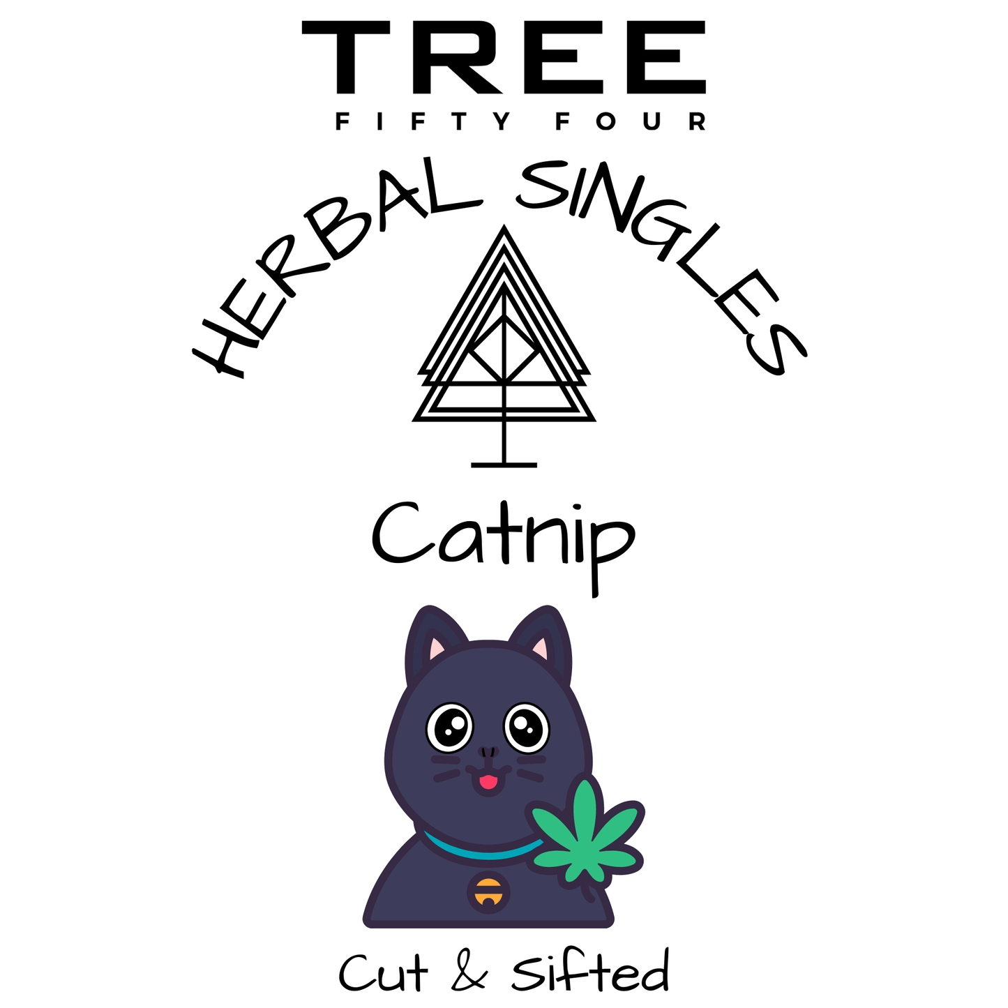 Tree Fifty Four- Catnip in Drawstring Sachet | No Silvervine