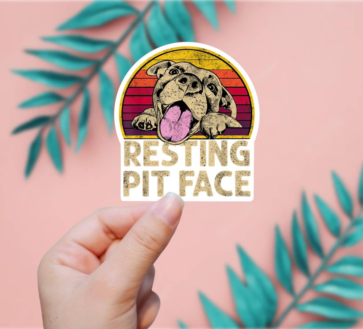 EnchantingSunshine- Sticker - Resting Pit Face