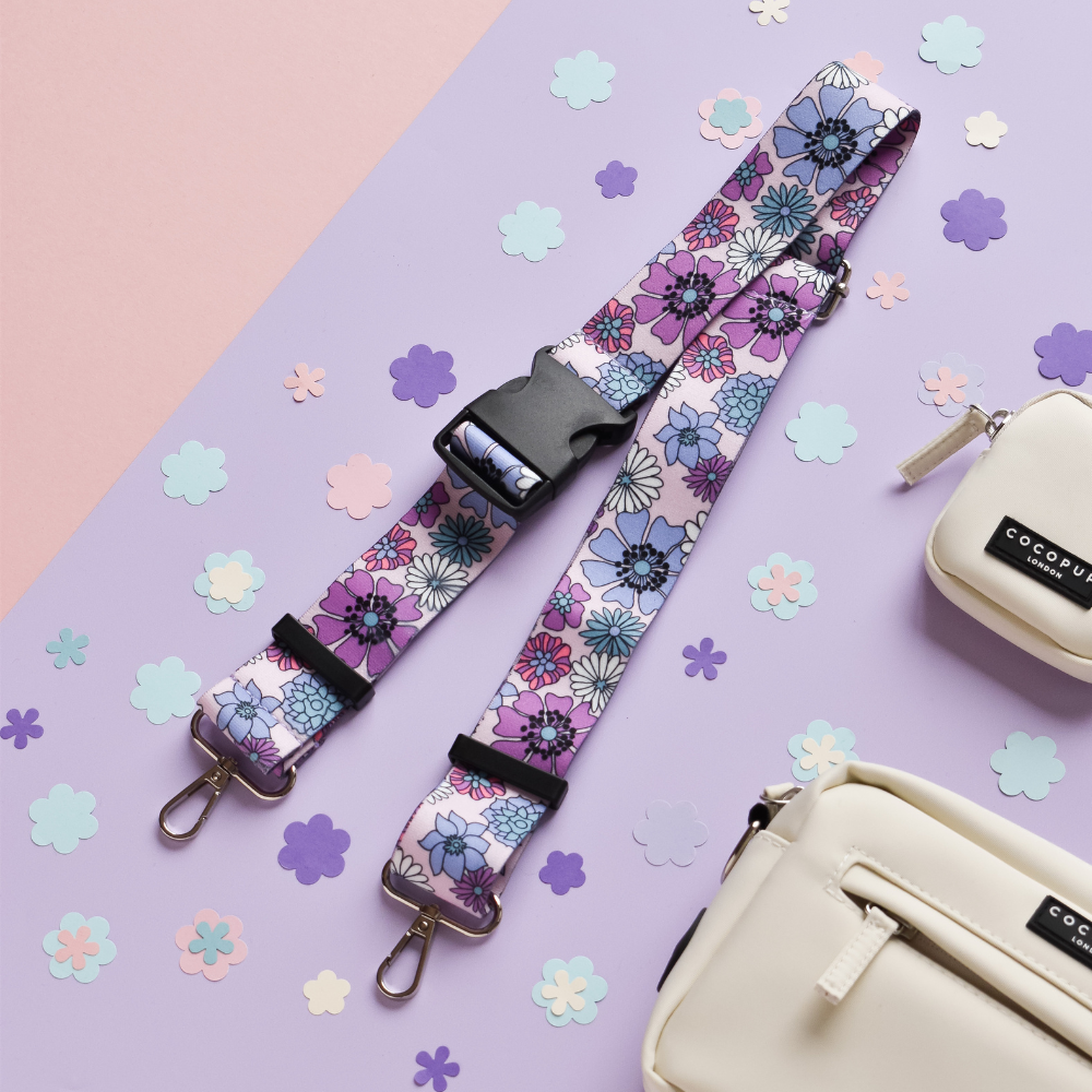 Cocopup London- Bum Bag Strap - Pastel Flowers