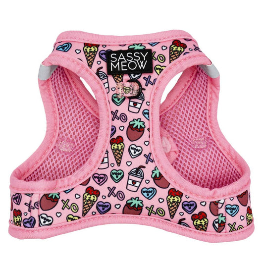 SASSY MEOW- Cat Harness - I Chews You