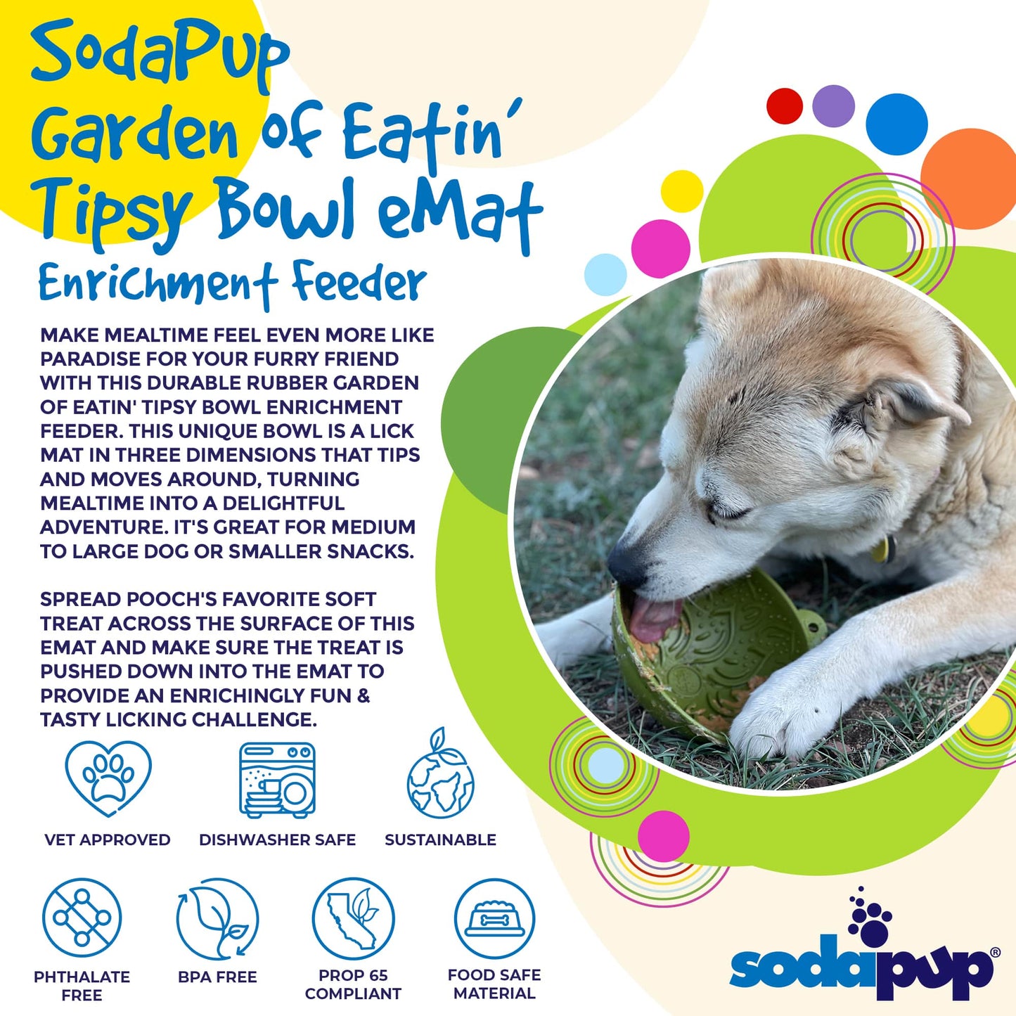 SodaPup- Garden of Eatin' Tipsy Bowl