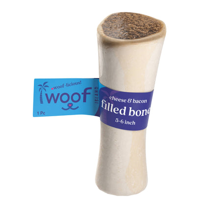 Woof Island- 5-6" Bacon and Cheese Filled Bone