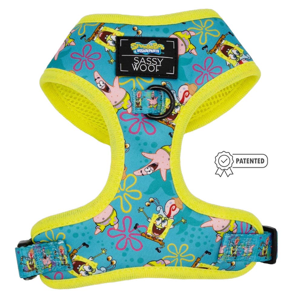 SASSY WOOF- Dog Harness - SpongeBob SquarePants™ Jelly Fishin'