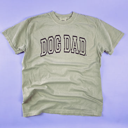 The Dapper Paw- Tee - Arched Collegiate Dog Dad