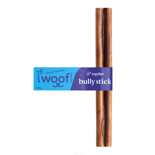 Woof Island- 6" Standard Bully Stick