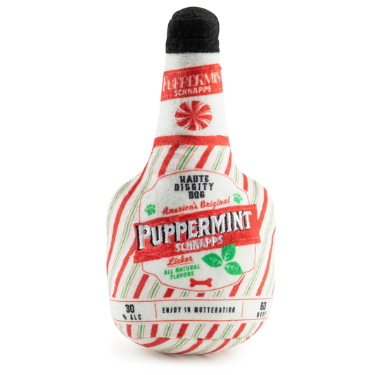 Haute Diggity Dog- Puppermint Schnapps Bottle