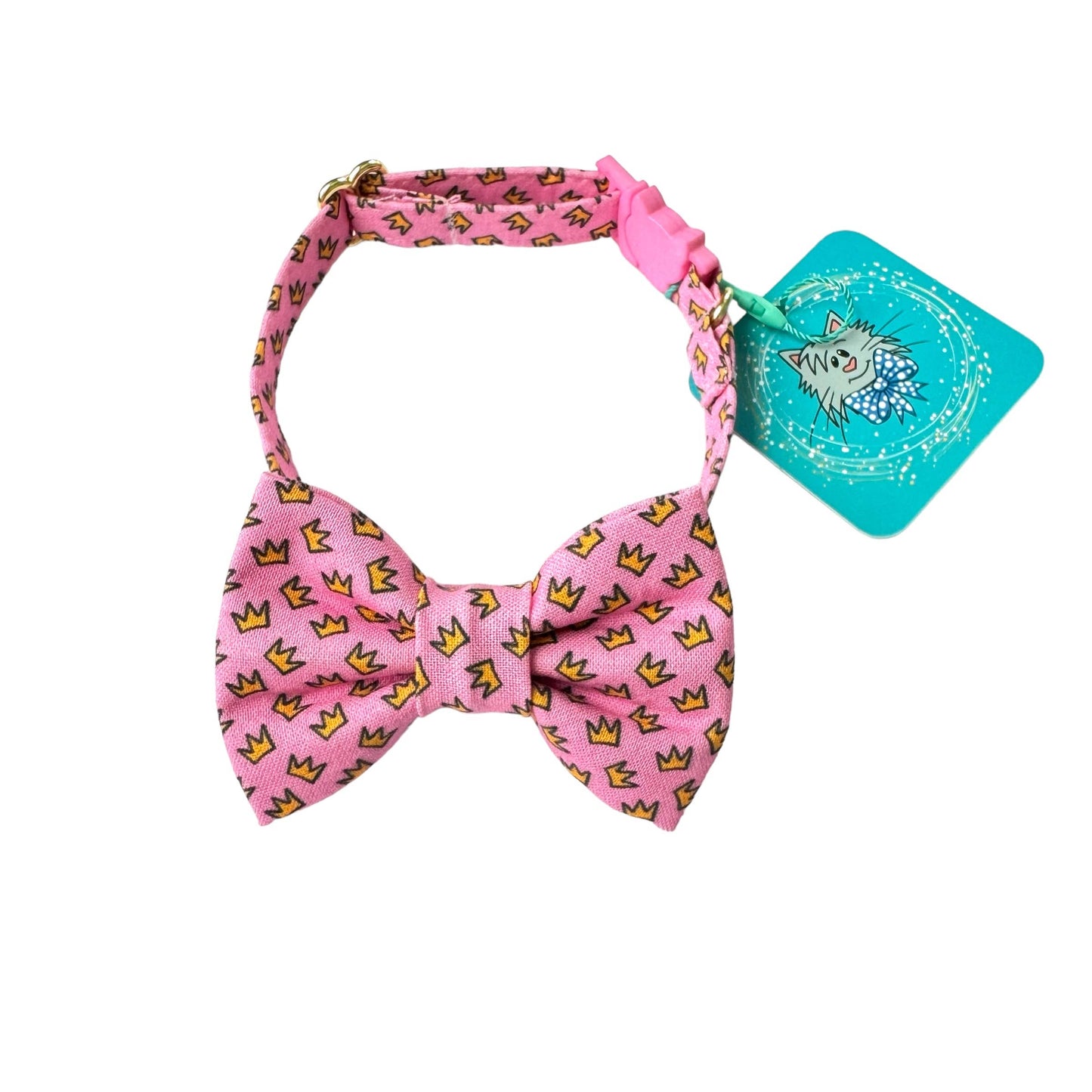 Whiskers Crafts- Cat Collar With Bow Tie - Crowns