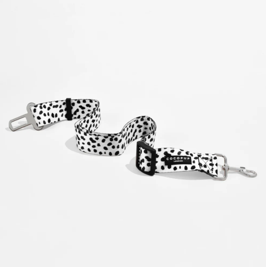 Cocopup London- Seat Belt Restraint - Monochrome Spots