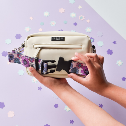 Cocopup London- Bum Bag Strap - Pastel Flowers