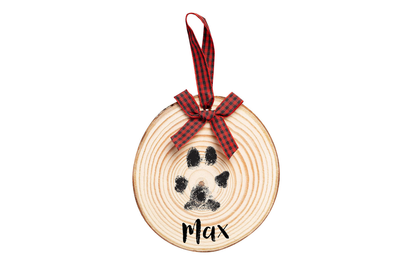 Pearhead- Wooden Pawprints Ornament