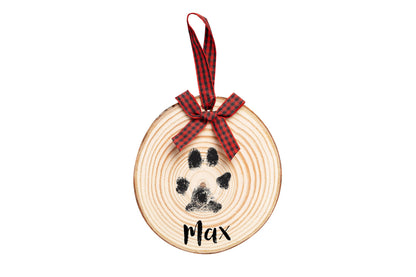 Pearhead- Wooden Pawprints Ornament