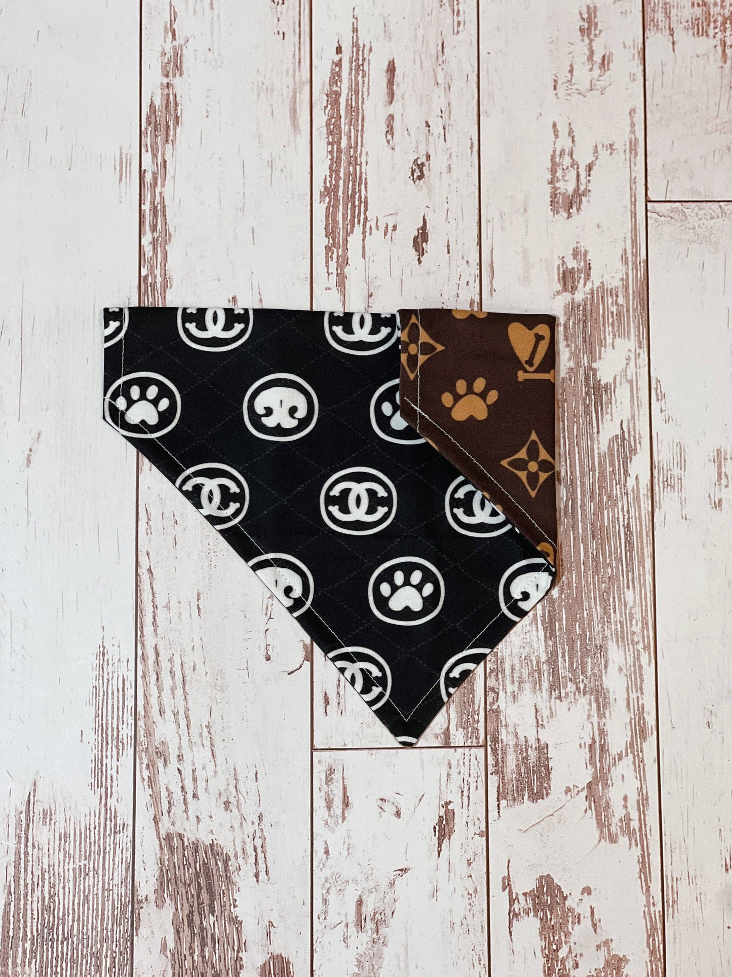 Aussie Paws Bandanas- Chewy Vuitton & Chewnel Bandana