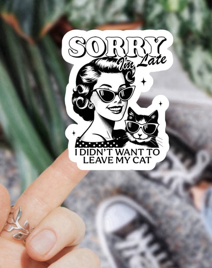 Ace the Pitmatian Co- Sticker - Cat Lover