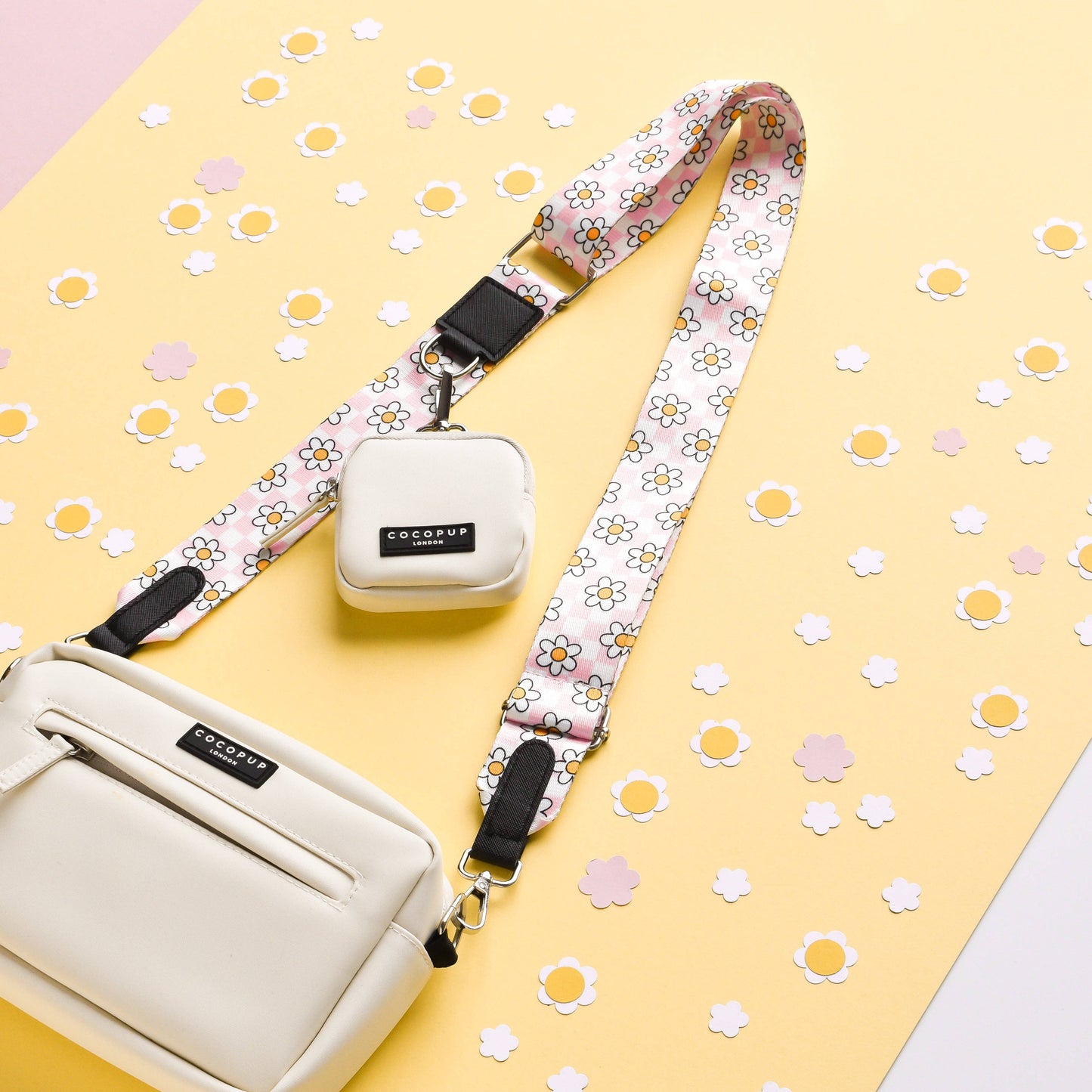 Cocopup London- Bag Strap - Daisy Gingham Rave