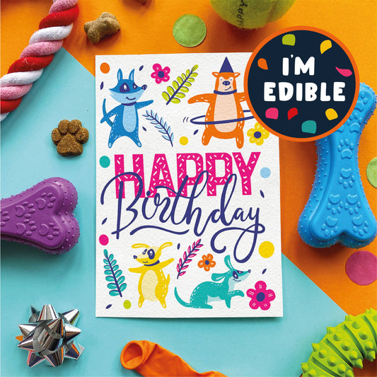 Scoff Paper-  Edible Birthday Card For Dogs