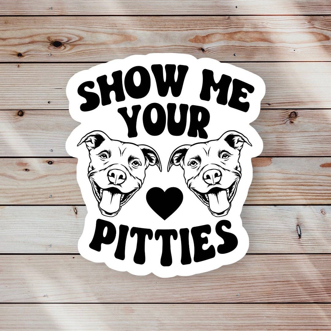 Ace the Pitmatian Co- Sticker - Show Me Your Pitties