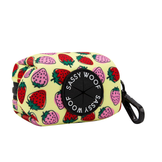 SASSY WOOF- Dog Waste Bag Holder - Strawberry Fields Furever