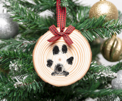 Pearhead- Wooden Pawprints Ornament