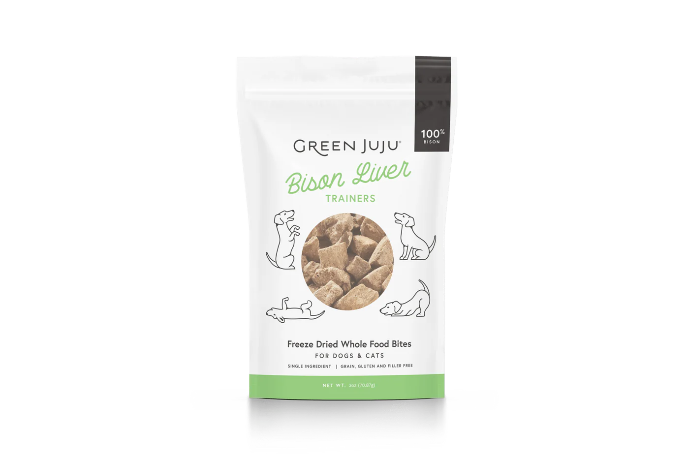 Green Juju- Dog Treats - Freeze-Dried Trainers