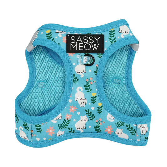 SASSY MEOW- Cat Harness - Purrs & Petals