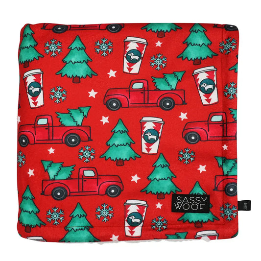 SASSY WOOF- Dog Blanket - O Christmas Treat