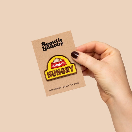 Scout's Honour - Always Hungry iron-on patch