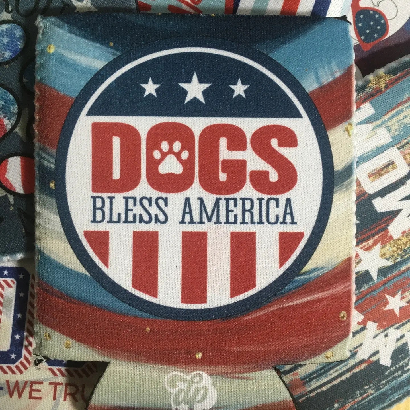 The Dapper Paw- Koozie - Dogs Bless America