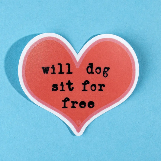 The Dapper Paw- Sticker - Will Dog Sit for Free