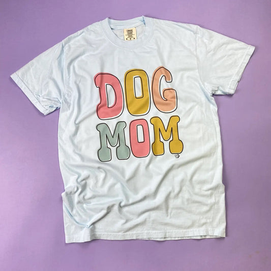 The Dapper Paw- Tee - Retro Colorful Dog Mom