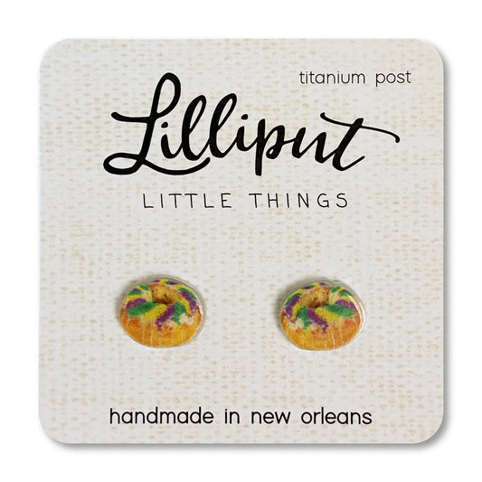 Lilliput Little Things- King Cake Earrings