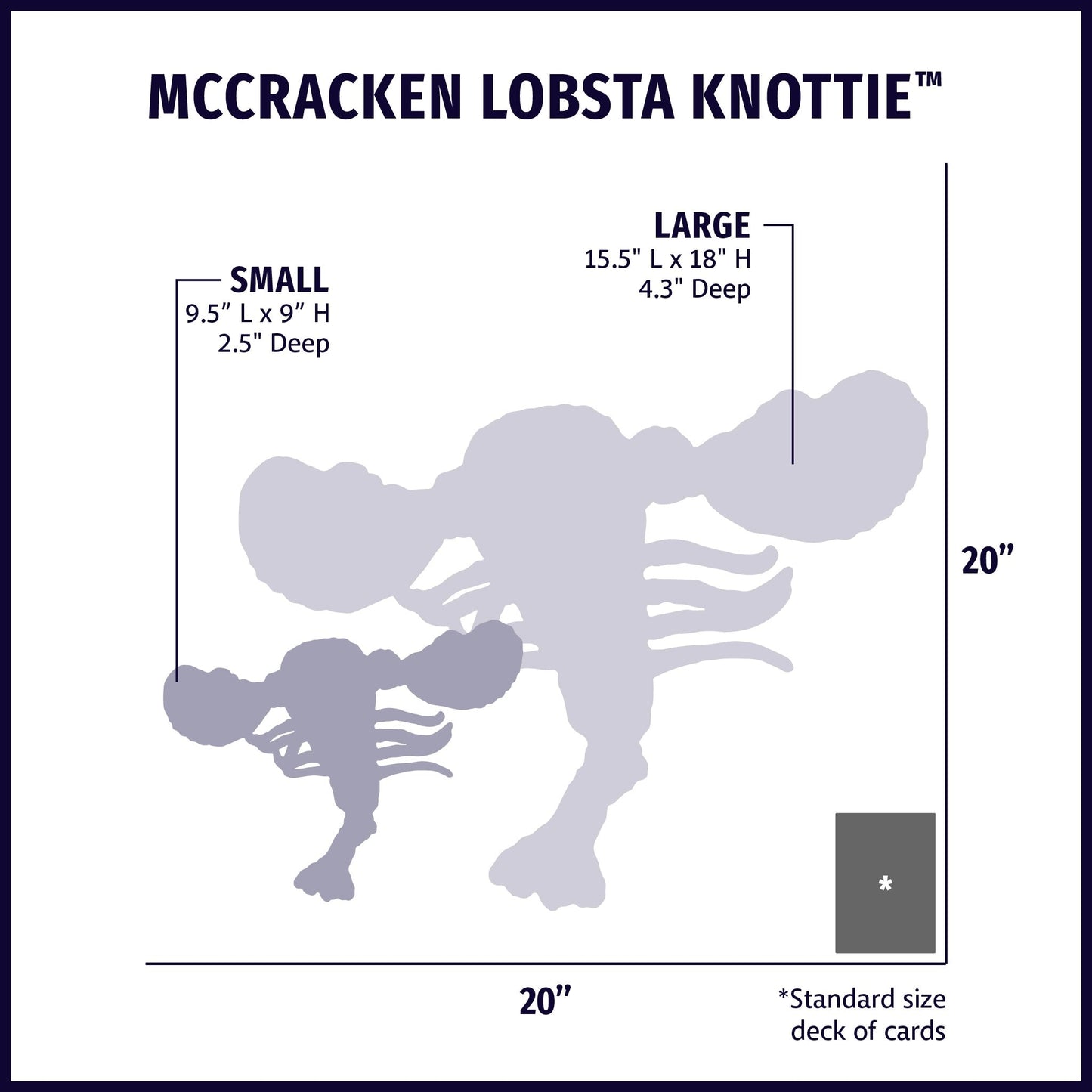 HuggleHounds- McCracken Lobsta Knottie - Large