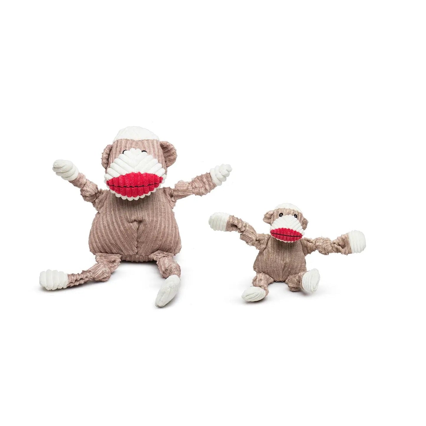 HuggleHounds- Stuey Sock Monkey Knottie - Small