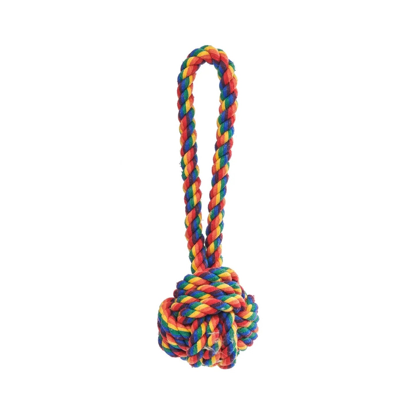 Jax & Bones- Rainbow Celtic 3" Knot Rope Toy