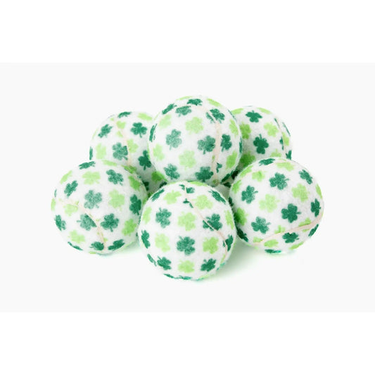 Midlee- St. Patrick's Day Shamrock Dog Tennis Balls