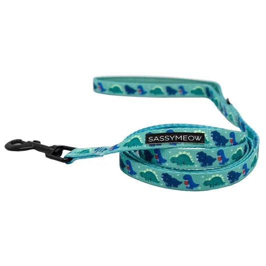 SASSY WOOF- Dog Leash - Dino Darling