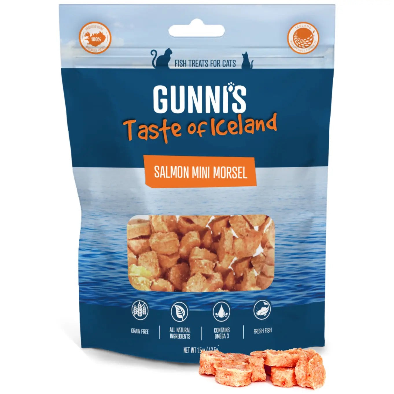 Gunni's- Cat Treats - Salmon Mini Morsel